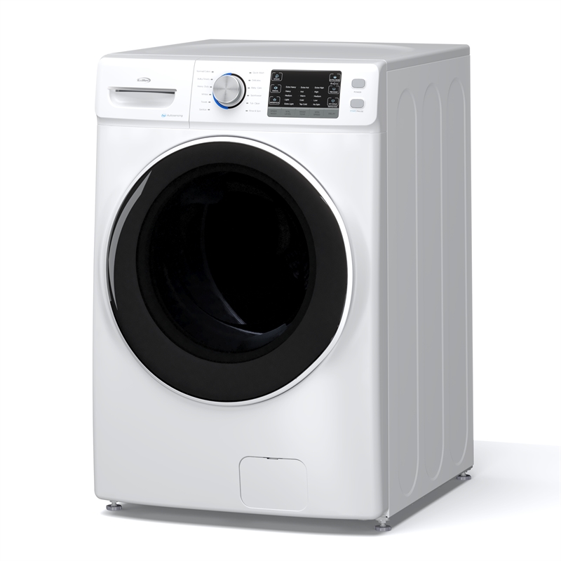 4.5 cu. ft. Large Capacity Stackable Front Load Washing Machine in White.