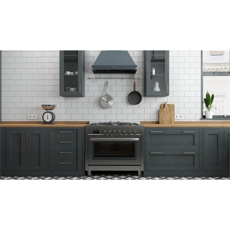 36 in. Stainless Steel Professional Gas range with Legs.