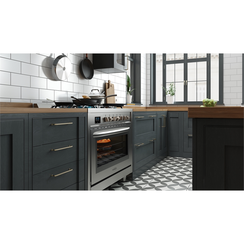 36 in. Stainless Steel Professional Gas range with Legs.