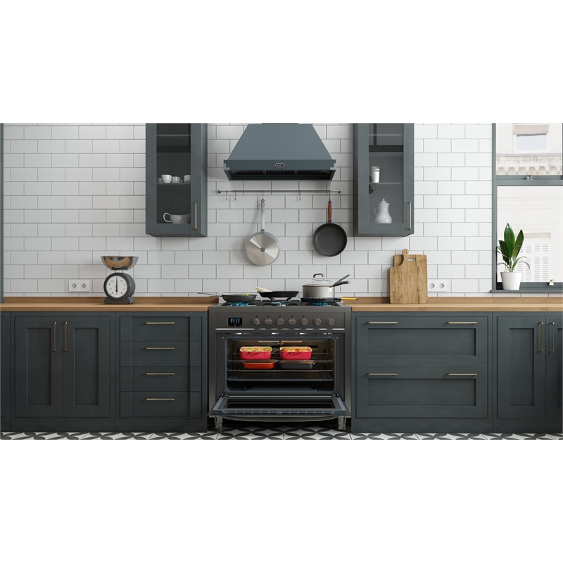 36 in. Stainless Steel Professional Gas range with Legs.