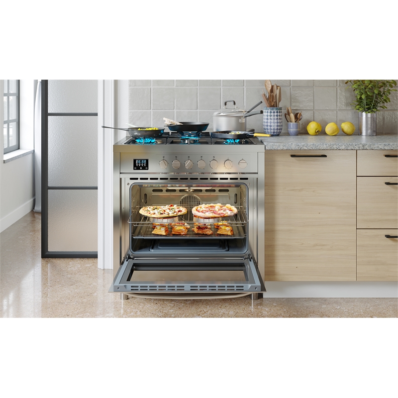 36 in. Stainless Steel Professional Gas range with Legs.