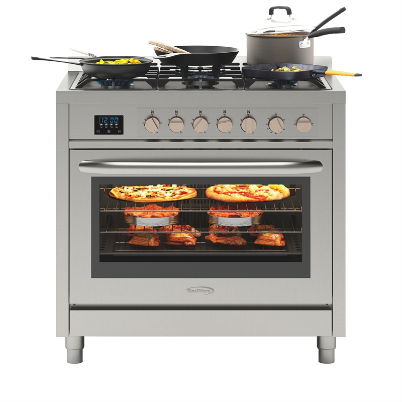 36 in. Stainless Steel Professional Gas range with Legs.