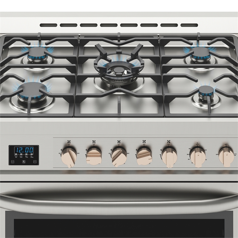 36 in. Stainless Steel Professional Gas range with Legs.