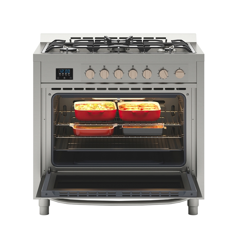 36 in. Stainless Steel Professional Gas range with Legs.