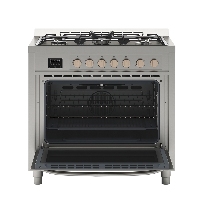 36 in. Stainless Steel Professional Gas range with Legs.