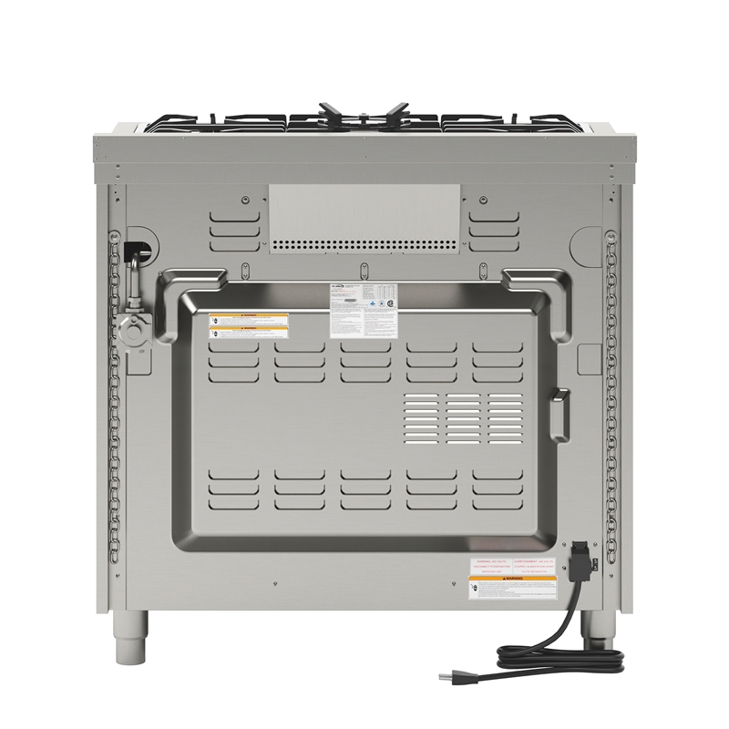 36 in. Stainless Steel Professional Gas range with Legs.
