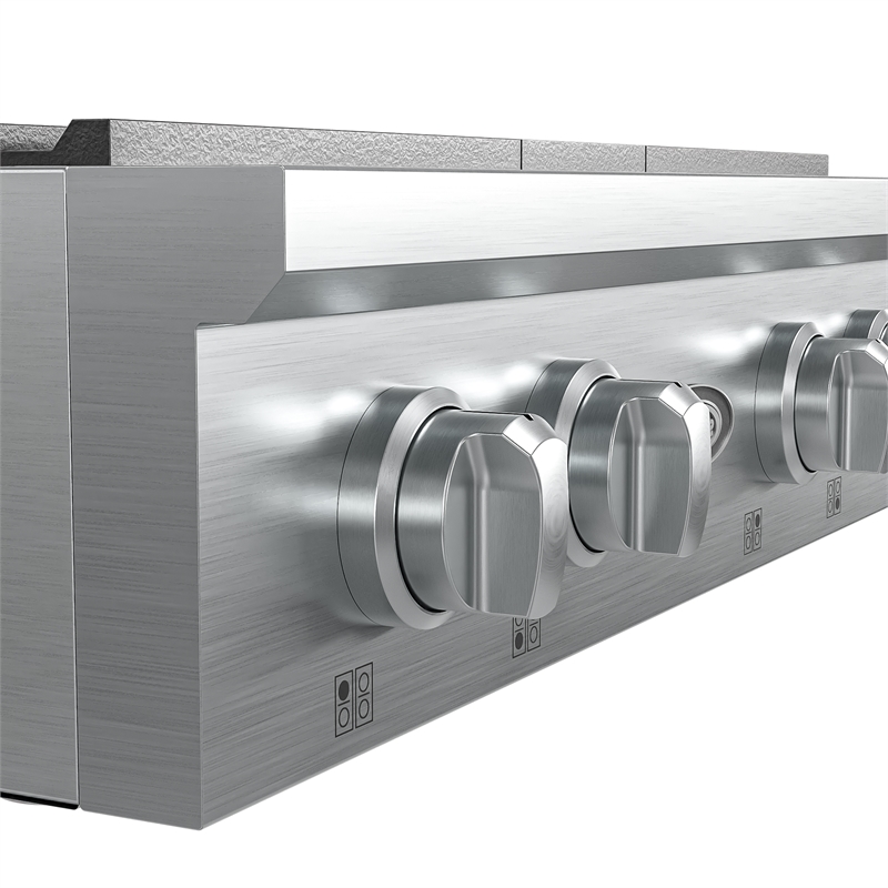 30 in Gas Range-Top with 4 Sealed Italian Burners and Stainless-Steel Knobs.