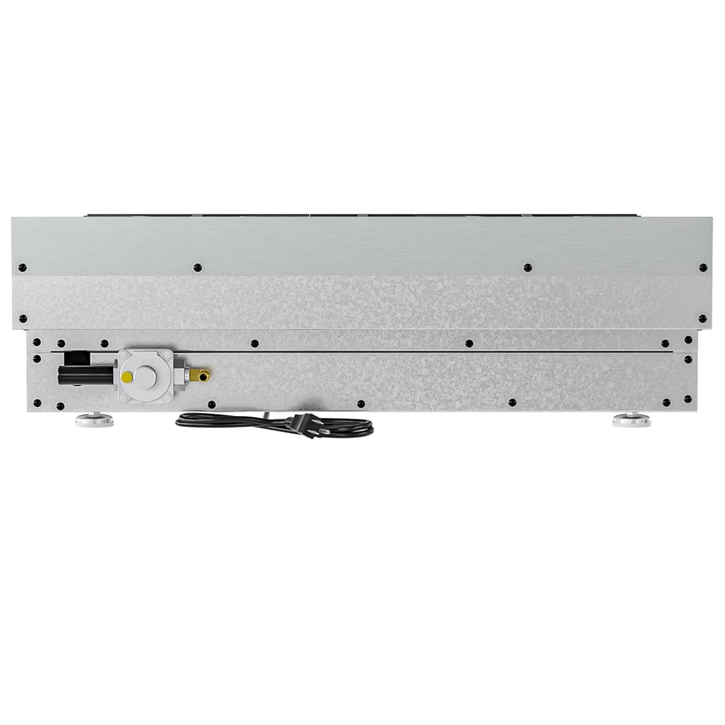30 in Gas Range-Top with 4 Sealed Italian Burners and Stainless-Steel Knobs.