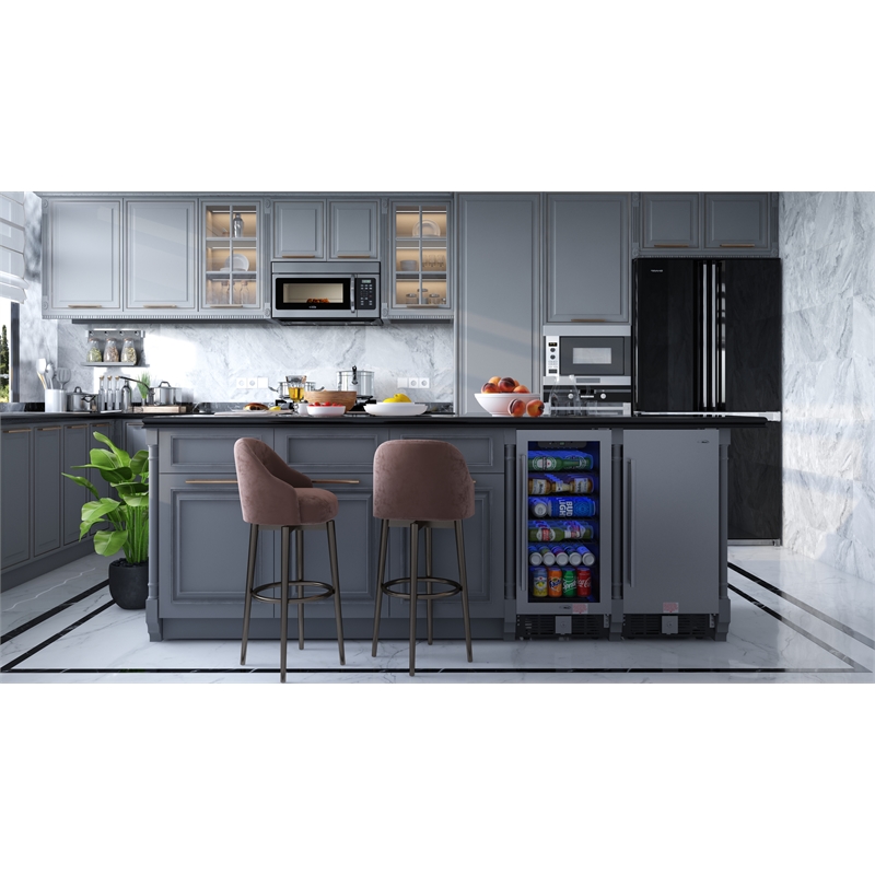 KoolMore 1.6 cu. ft. Over the Range Stainless Steel Microwave.