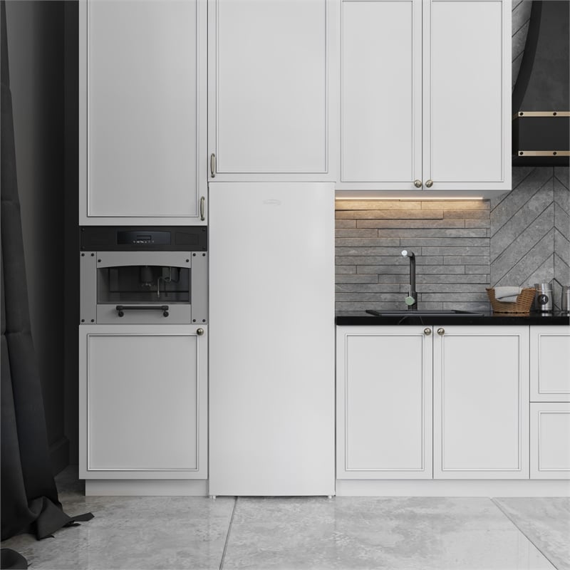 KoolMore 7 Cu. Ft Upright Freezer in White.