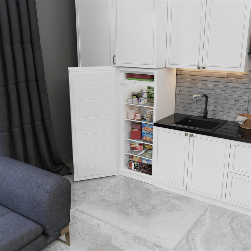 KoolMore 7 Cu. Ft Upright Freezer in White.