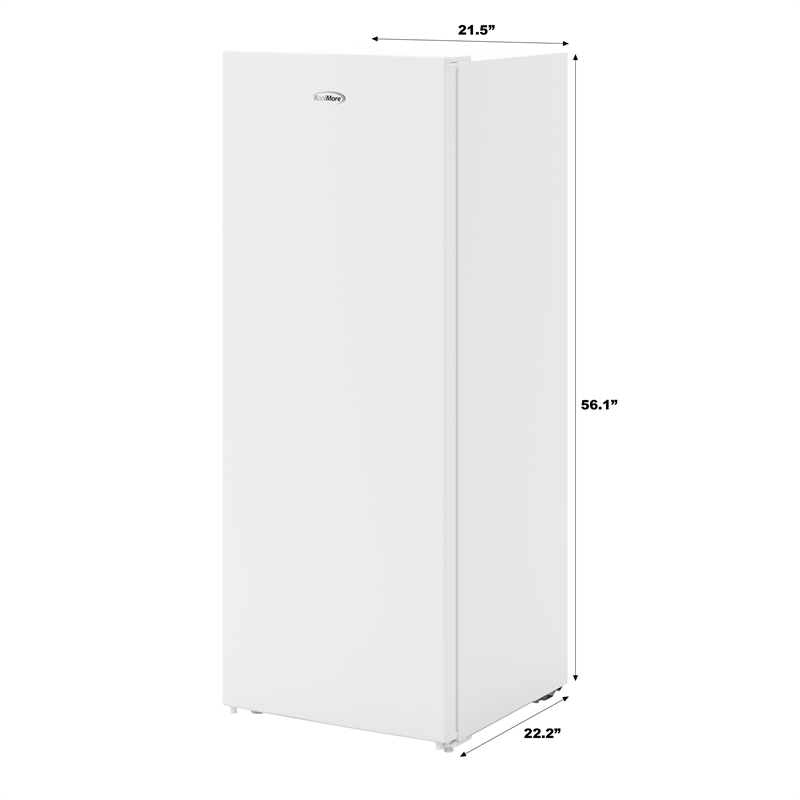 KoolMore 7 Cu. Ft Upright Freezer in White.