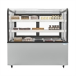 47 in. Dry Bakery Display Case with Front Curved Glass Protection - 14 cu. ft.