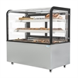 47 in. Dry Bakery Display Case with Front Curved Glass Protection - 14 cu. ft.