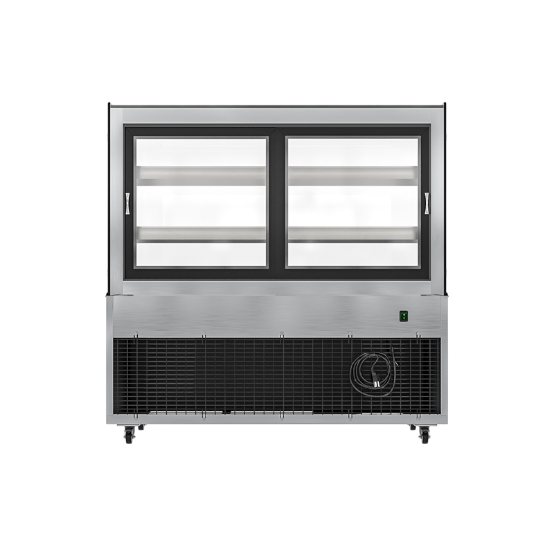 47 in. Dry Bakery Display Case with Front Curved Glass Protection - 14 cu. ft.
