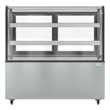 47 in. Dry Bakery Display Case with Front Curved Glass Protection - 14 cu. ft.