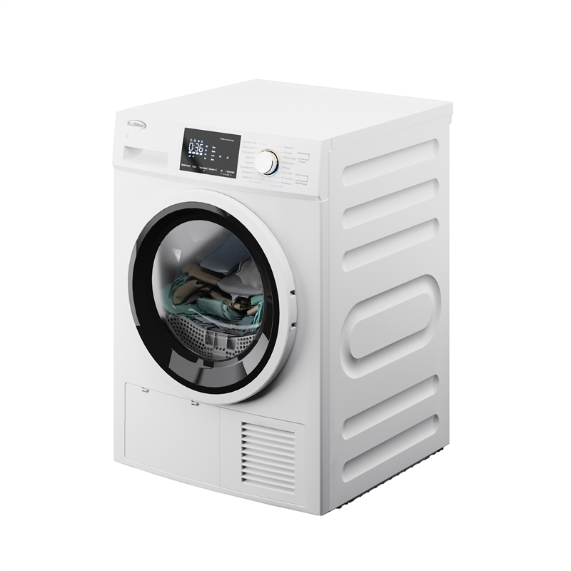 4.4 cu. ft. Large Capacity Stackable Ventless Front Load Dryer in White - 240V.