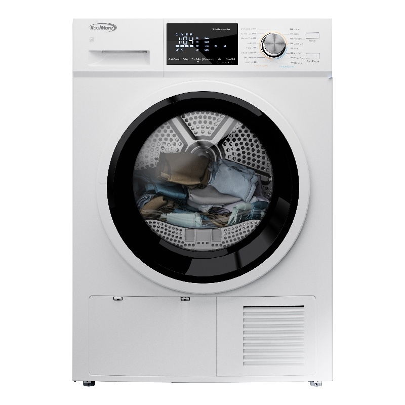 4.4 cu. ft. Large Capacity Stackable Ventless Front Load Dryer in White - 240V.