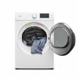 8 cu. ft. Large Stackable Vented Electric Front Load Dryer in White - 240V.