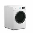8 cu. ft. Large Stackable Vented Electric Front Load Dryer in White - 240V.