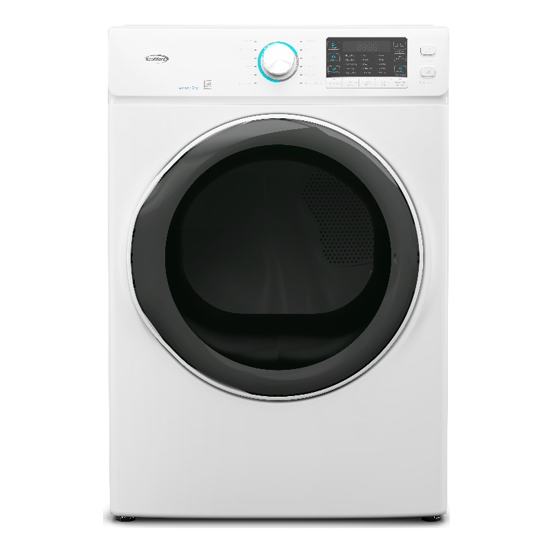 8 cu. ft. Large Stackable Vented Electric Front Load Dryer in White - 240V.