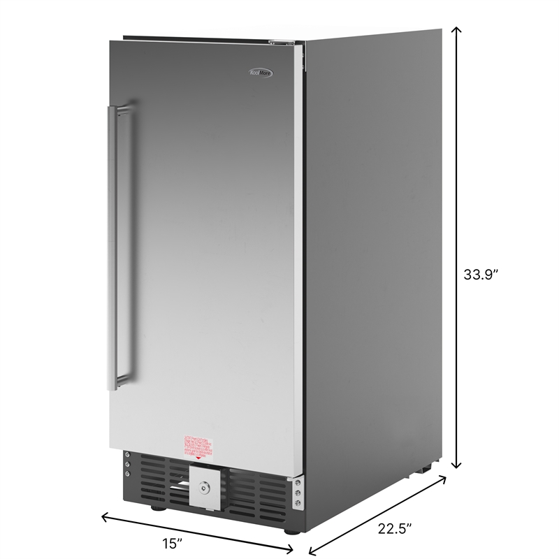 15 in. Stainless Steel Built-In Refrigerator and Beverage Cooler - 3 cu. ft.