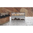 Five Pan Open Well Electric Steam Table with Undershelf and Sneeze-Guard 240V
