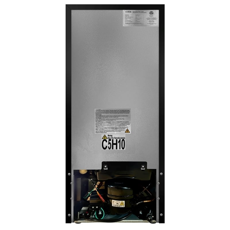 KoolMore 15 in. Stainless Steel Glass-Door Built-In Beverage Cooler - 3 cu. ft.