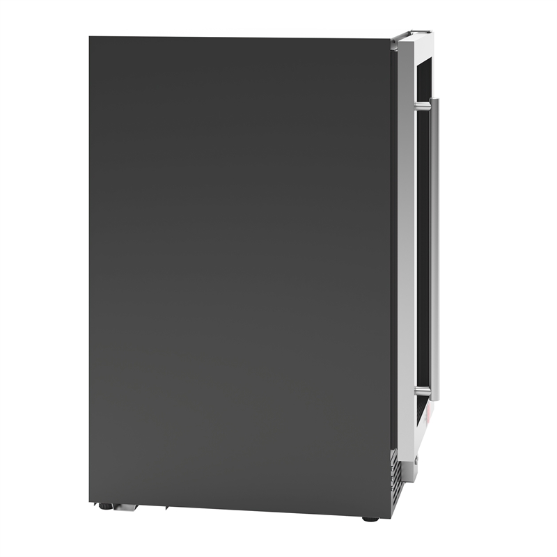 KoolMore 15 in. Stainless Steel Glass-Door Built-In Beverage Cooler - 3 cu. ft.