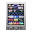 23.4 in. Stainless Steel Glass-Door Built-In Beverage Cooler - 5 Cu. ft.