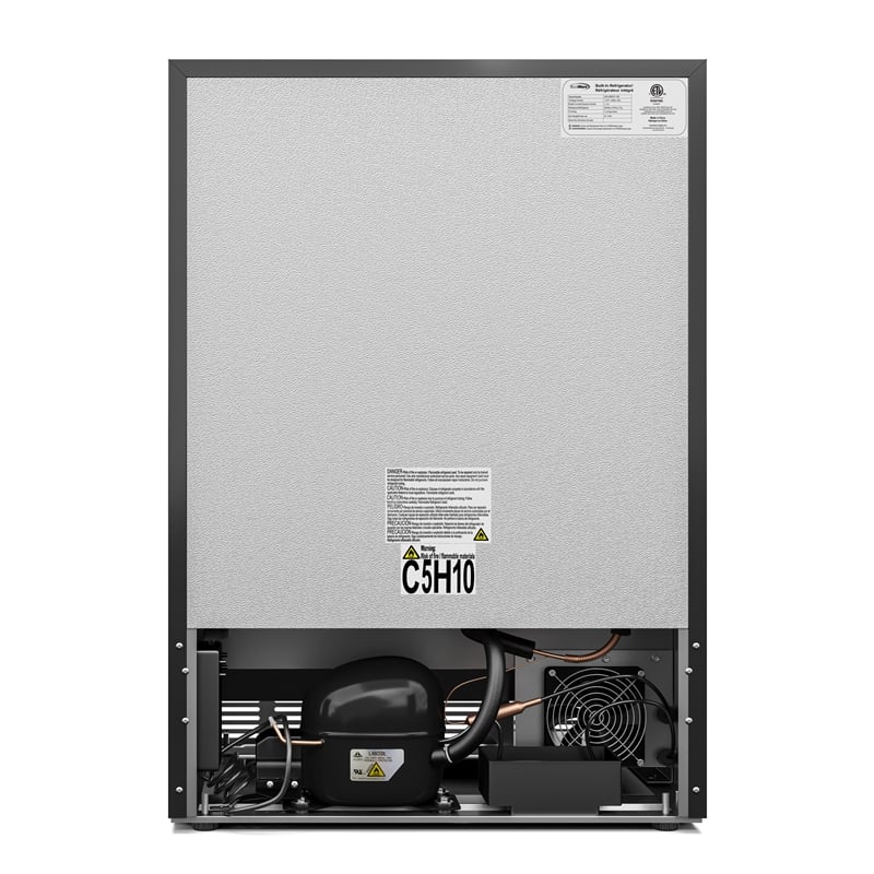 23.4 in. Stainless Steel Glass-Door Built-In Beverage Cooler - 5 Cu. ft.