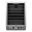 23.4 in. Stainless Steel Glass-Door Built-In Beverage Cooler - 5 Cu. ft.