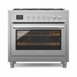 KoolMore 36 in. 5 Burner Freestanding Dual Fuel Range