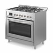 KoolMore 36 in. 5 Burner Freestanding Dual Fuel Range