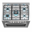 KoolMore 36 in. 5 Burner Freestanding Dual Fuel Range