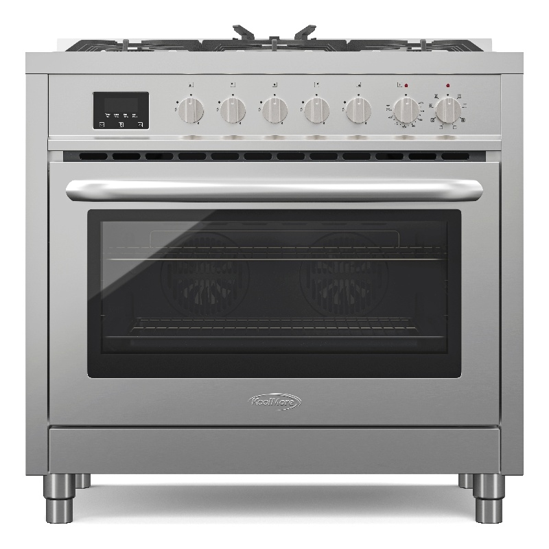 KoolMore 36 in. 5 Burner Freestanding Dual Fuel Range