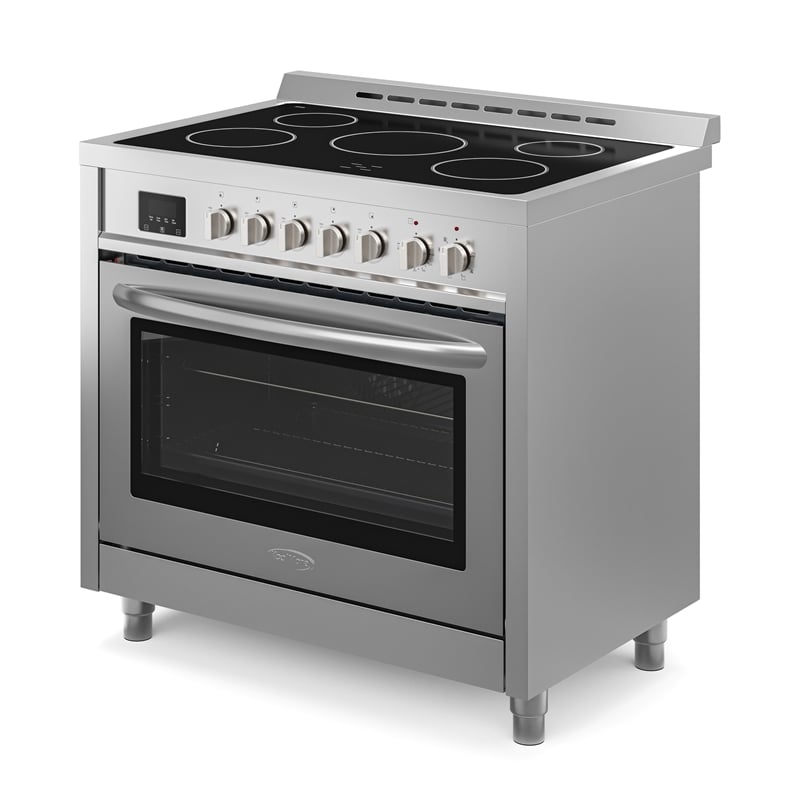 KoolMore 36 in. 5 Elements Freestanding All-Electric Range with Convection Oven