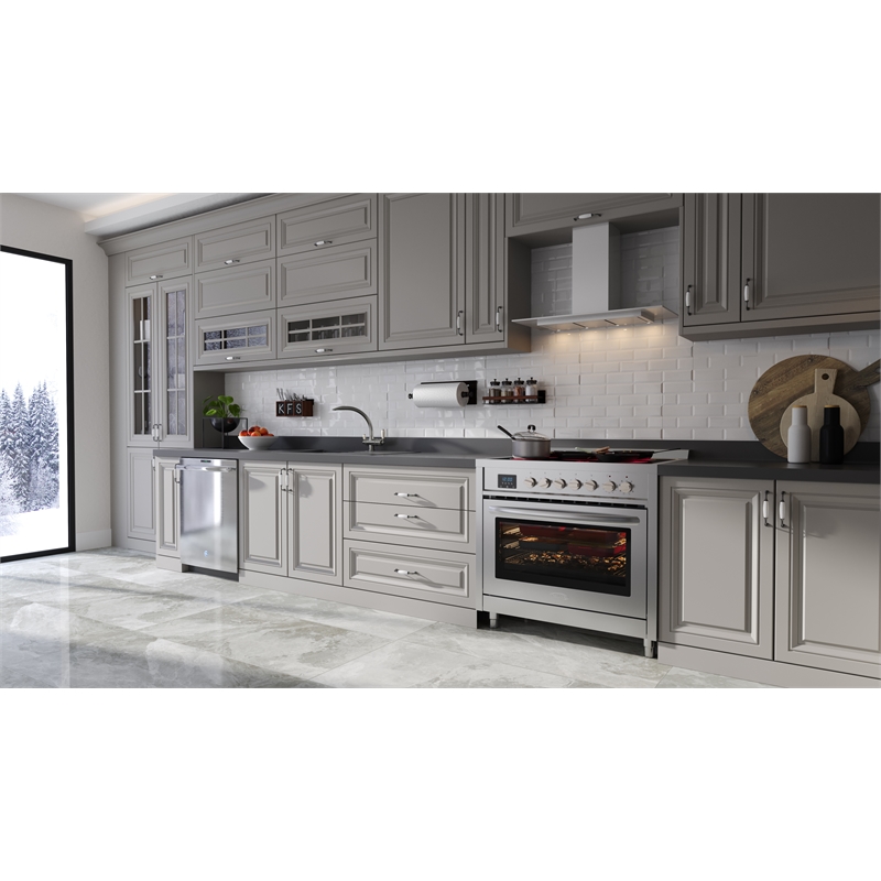 KoolMore 36 in. 5 Elements Freestanding All-Electric Range with Convection Oven