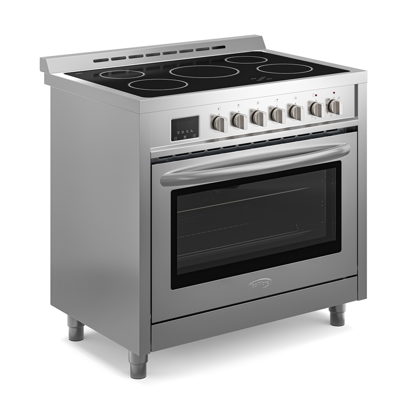 KoolMore 36 in. 5 Elements Freestanding All-Electric Range with Convection Oven