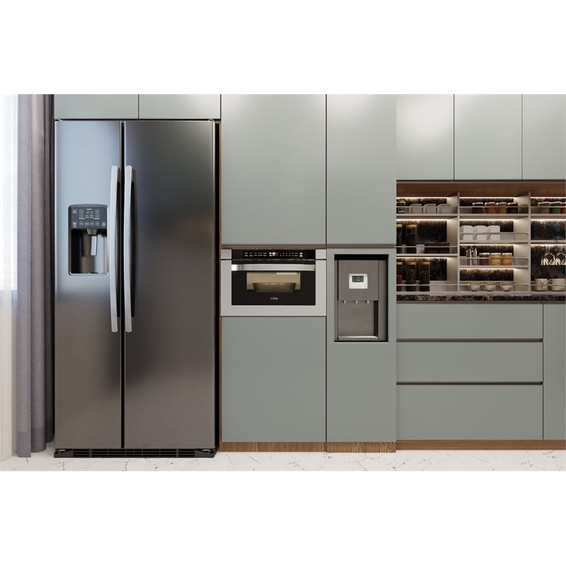 KoolMore 24 in. Built In Stainless-Steel Microwave Drawer with Oven 1.2 Cu. Ft.