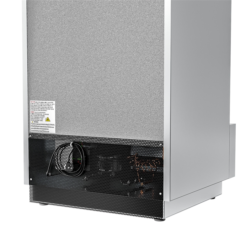 Koolmore 25 in. Commercial Stainless Steel 1-Door Reach-In Freezer in Silver