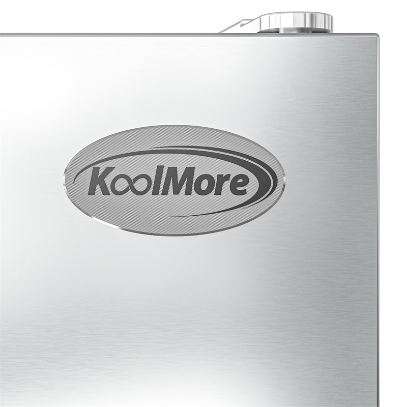 Koolmore 25 in. Commercial Stainless Steel 1-Door Reach-In Freezer in Silver