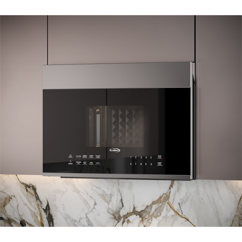 KoolMore 1.3 cu. ft. Over the Range Stainless Steel Microwave with 300 CFM Fan