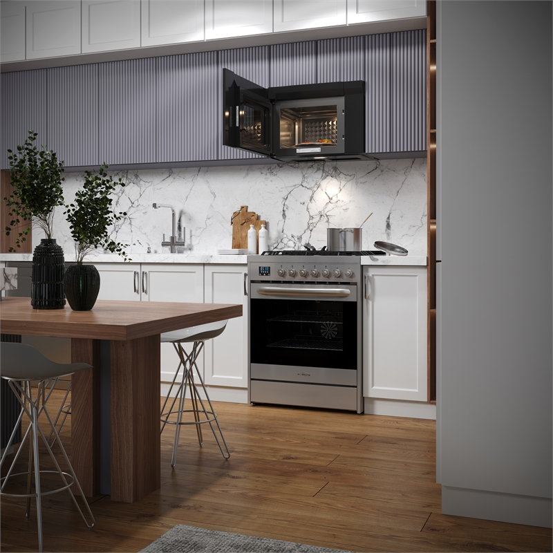 KoolMore 1.3 cu. ft. Over the Range Stainless Steel Microwave with 300 CFM Fan