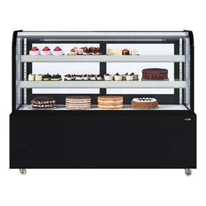 60&quot Refrigerated Bakery Display Case in Black 176 cu ft Capacity