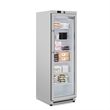 12 Cu ft Commercial Freezer with Glass Door - Manual Defrost in Silver