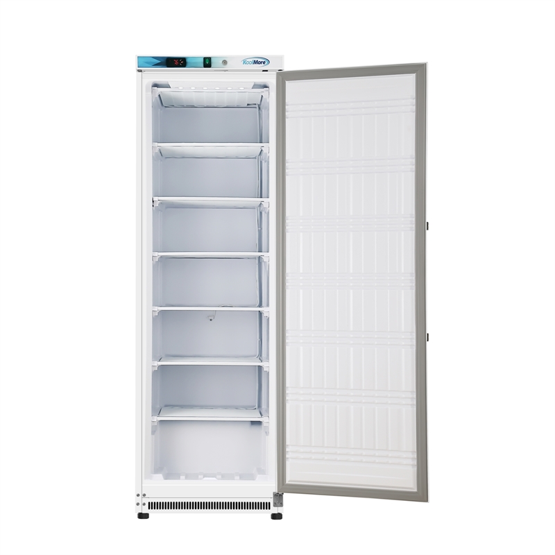 12 Cu ft Commercial Reach in Freezer in White Manual Defrost