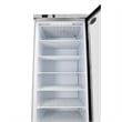 21 Cu Ft Commercial Freezer with Glass Door - Manual Defrost in Silver