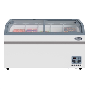 58 Inch Manual Defrost Island Chest Freezer 14 cu ft Capacity in White