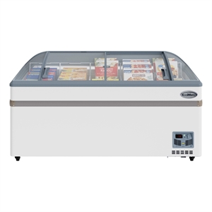 65 Inch Manual Defrost Island Chest Freezer 16 cu ft Capacity in White